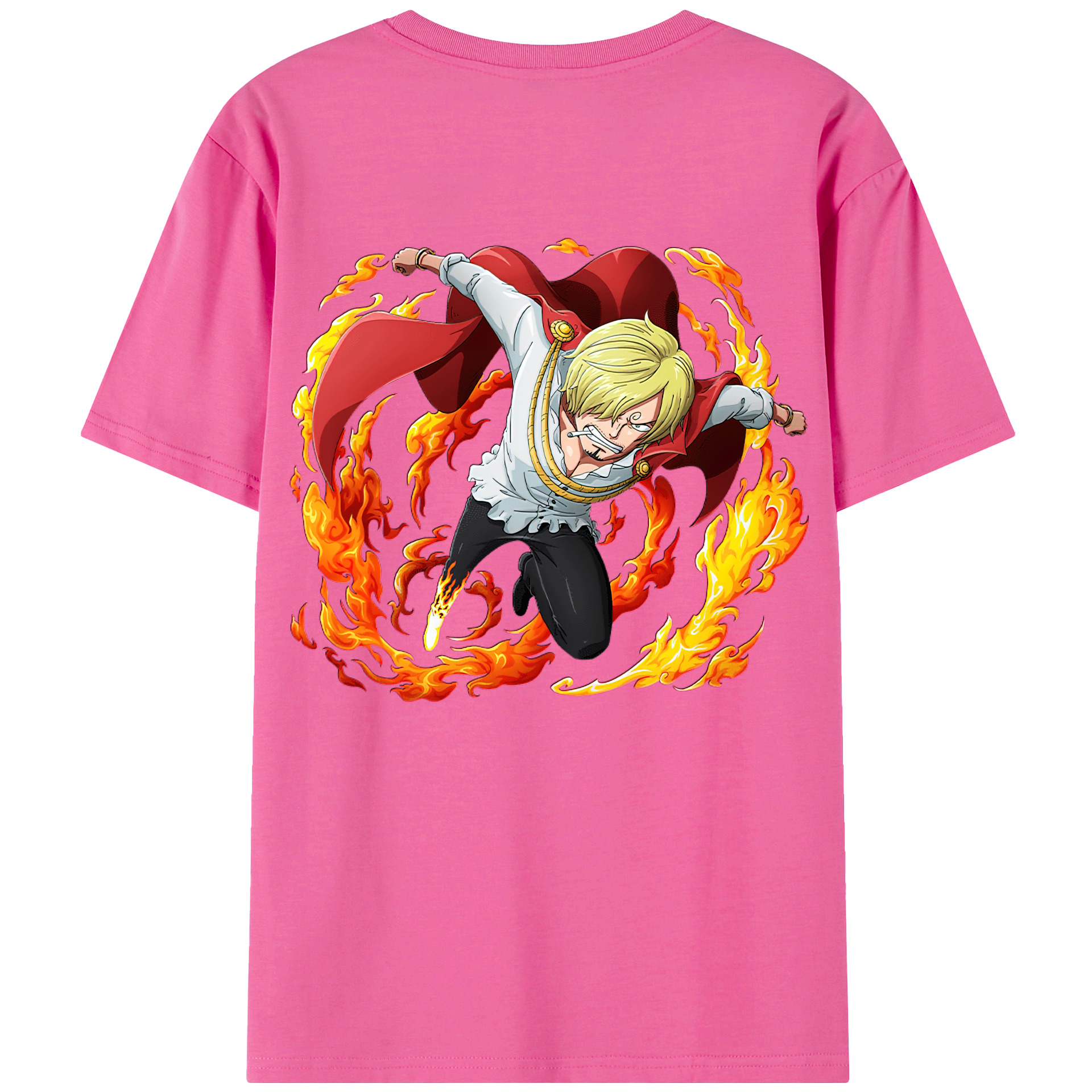 （画像用） ワンピース サンジ ONE PIECE Sanji レディース半袖Tシャツ(バックプリント)
